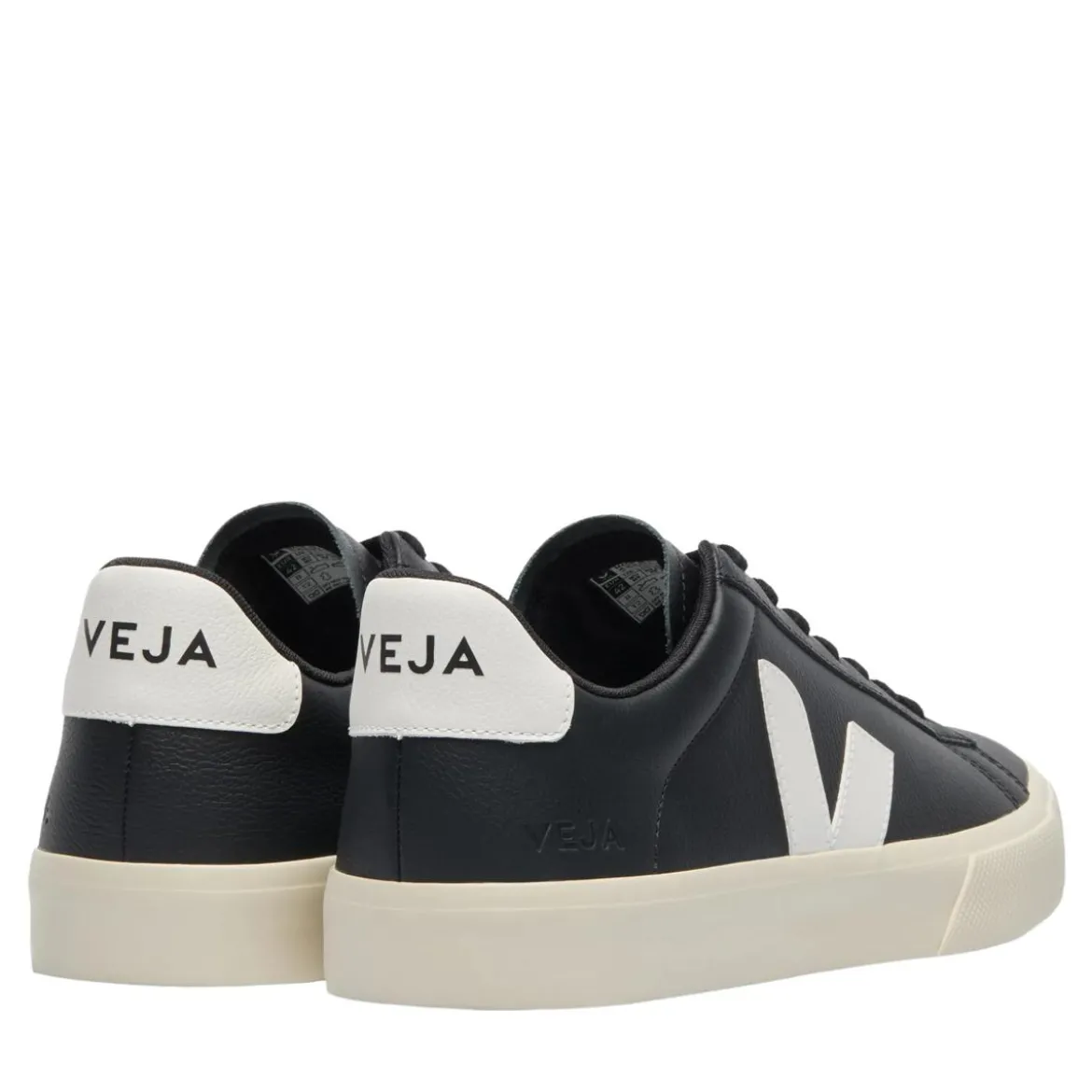 Veja Campo Leather Black White Low-Top-Sneaker