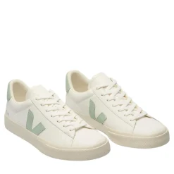 Veja Campo Leather Extra White Matcha Low-Top-Sneaker
