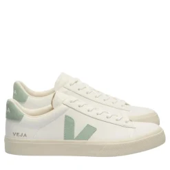 Veja Campo Leather Extra White Matcha Low-Top-Sneaker