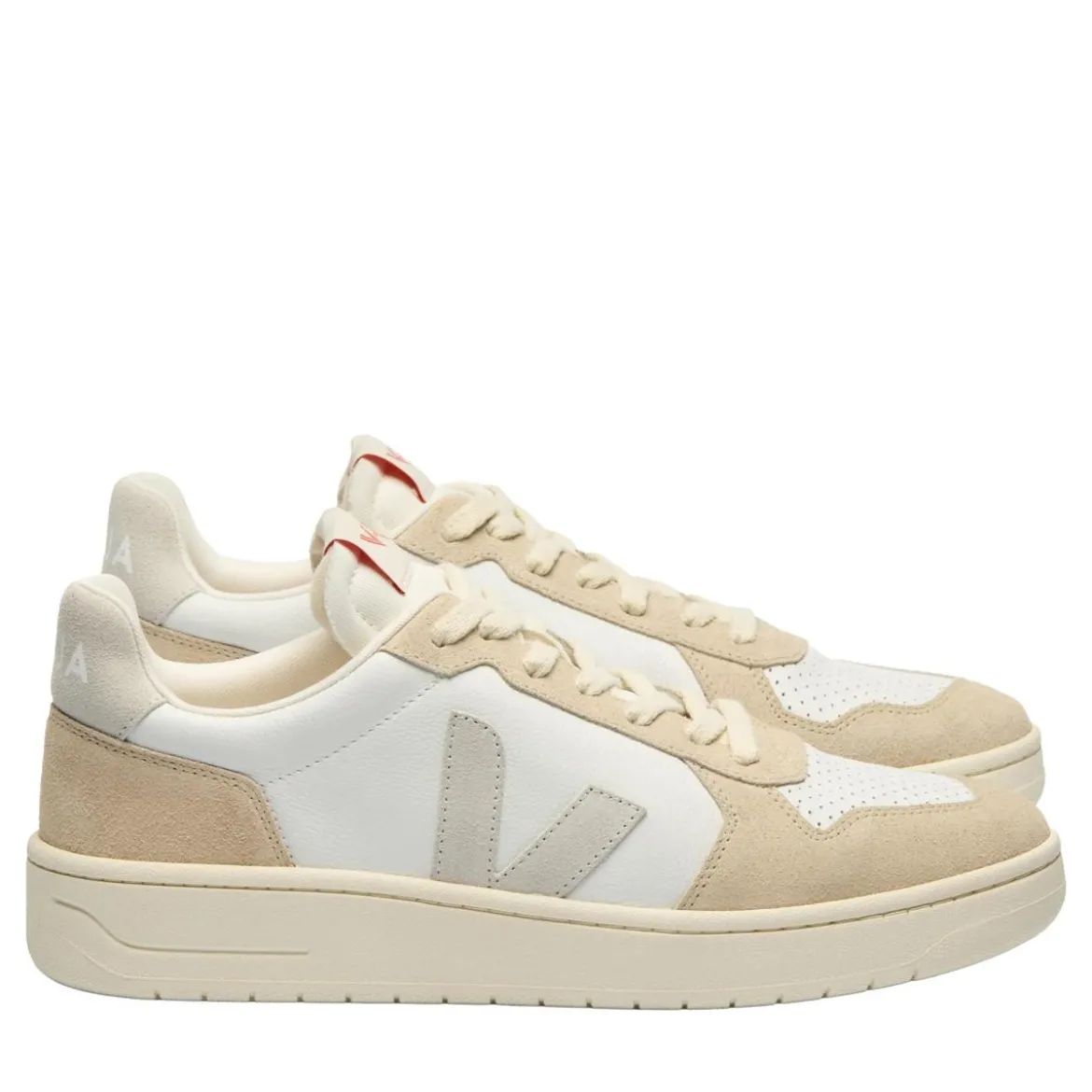 Veja V82 Leather White Natural Almond Low-Top-Sneaker