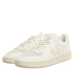 Veja V-10 Prime Leather Pure Calcaire Low-Top-Sneaker