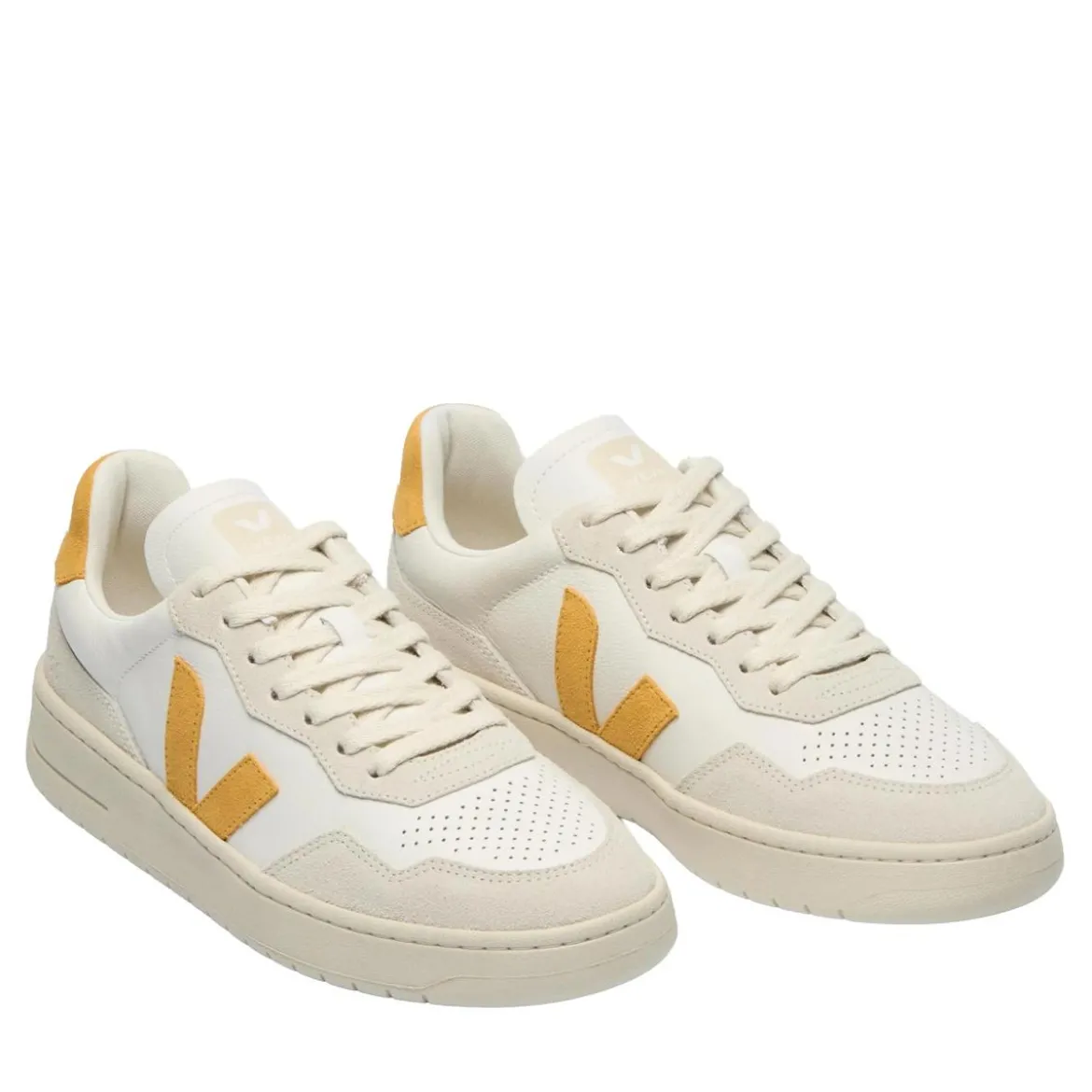 Veja V-90 White Safran Low-Top-Sneaker