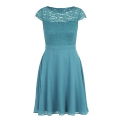 Vera Mont Minikleid mit Spitze Türkis Spitzenkleid