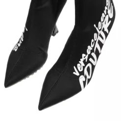 Versace Jeans Couture Shoes Black + White Stiefeletten