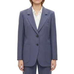 Victoria Beckham Blazer aus Schurwoll-Mix blau Blazer