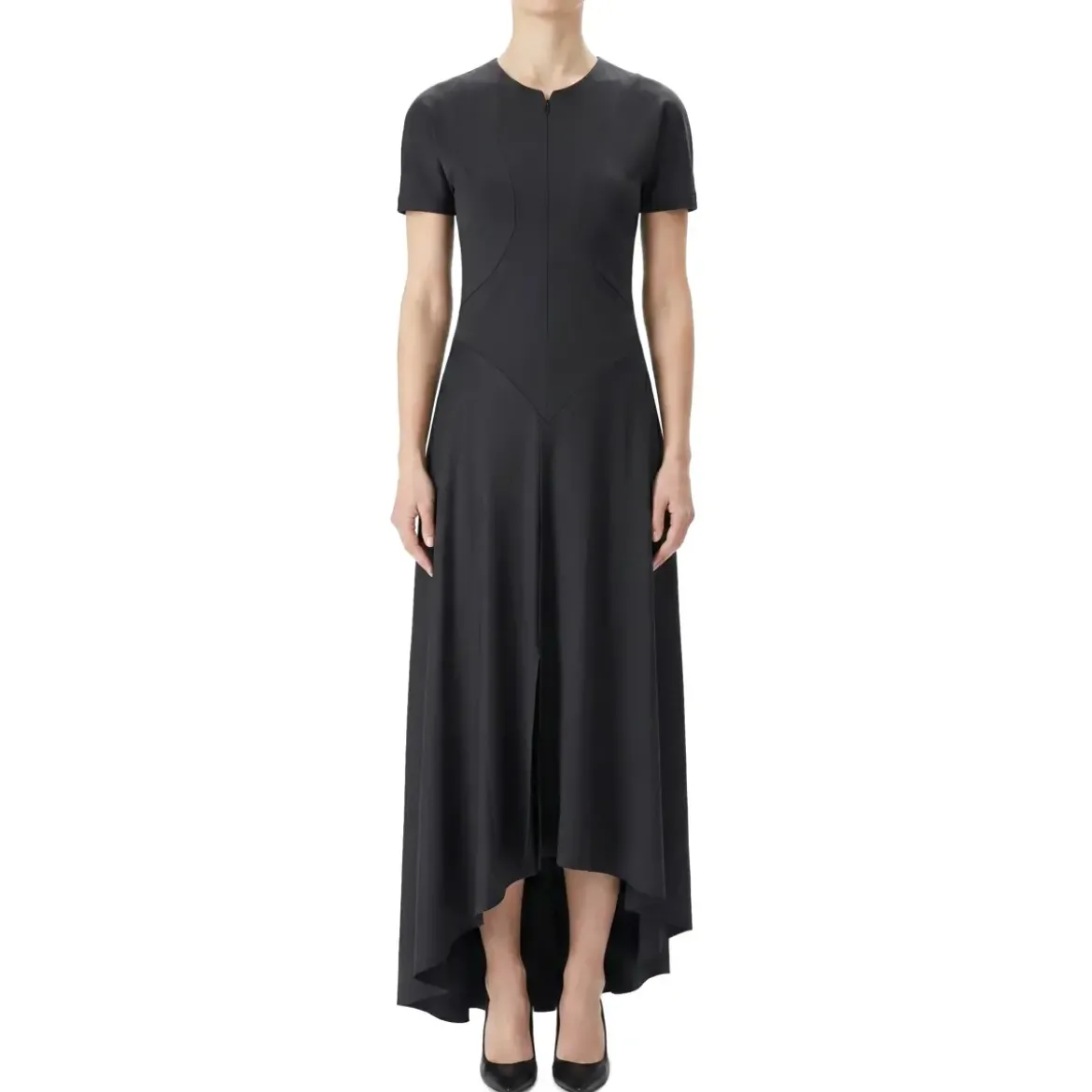 Victoria Beckham Elastisches Midikleid schwarz Midikleid