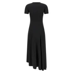 Victoria Beckham Elastisches Midikleid schwarz Midikleid