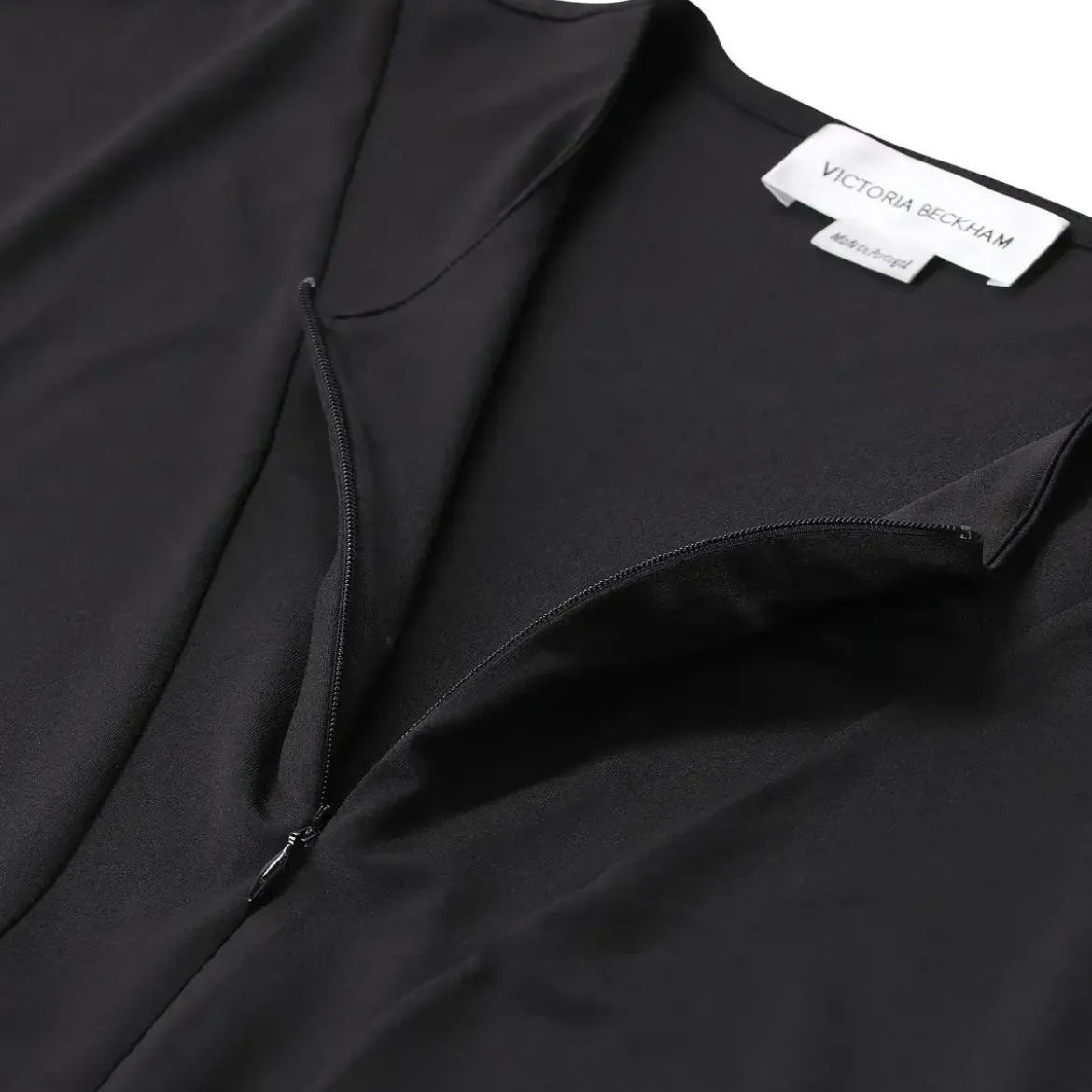 Victoria Beckham Elastisches Midikleid schwarz Midikleid
