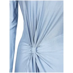 Victoria Beckham Elegantes Maxikleid blau Maxikleid