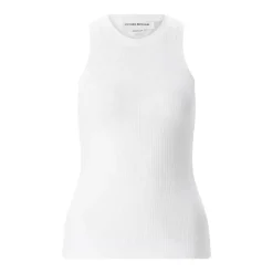 Victoria Beckham Geripptes Top weiß Top