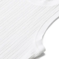 Victoria Beckham Geripptes Top weiß Top