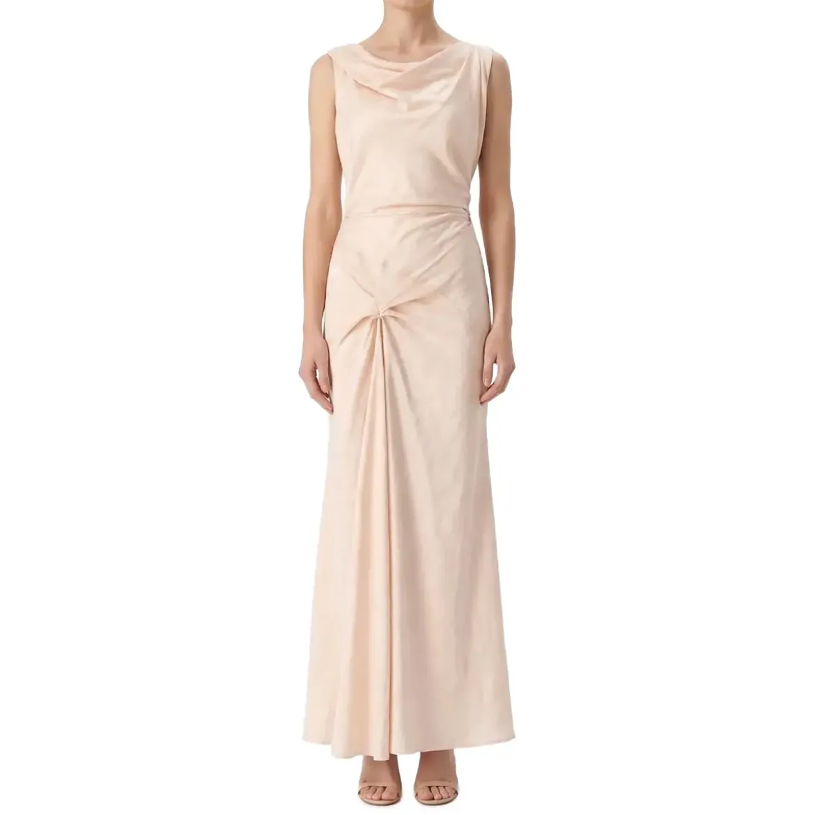 Victoria Beckham Maxikleid mit Muster pink Maxikleid