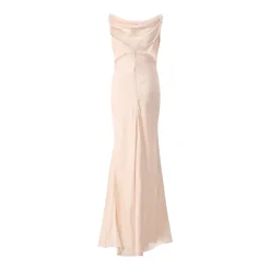 Victoria Beckham Maxikleid mit Muster pink Maxikleid