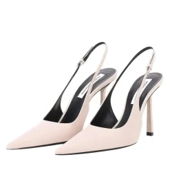 Victoria Beckham Pumps aus Leder pink Schnürschuhe