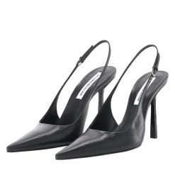 Victoria Beckham Pumps aus Leder schwarz Schnürschuhe