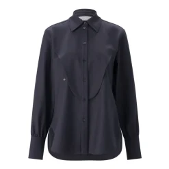Victoria Beckham Weite Hemdbluse blau Bluse