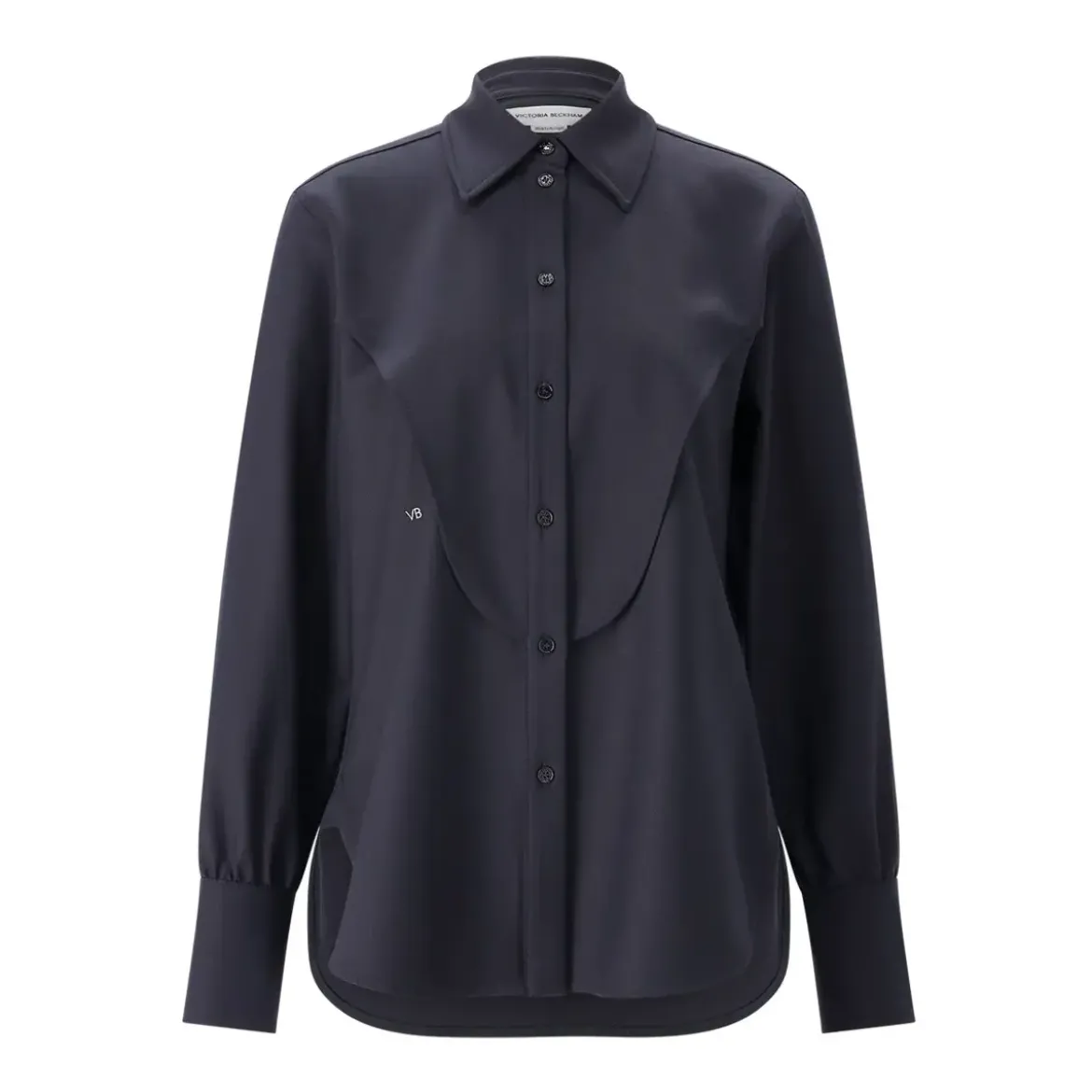 Victoria Beckham Weite Hemdbluse blau Bluse