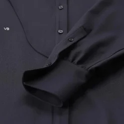 Victoria Beckham Weite Hemdbluse blau Bluse