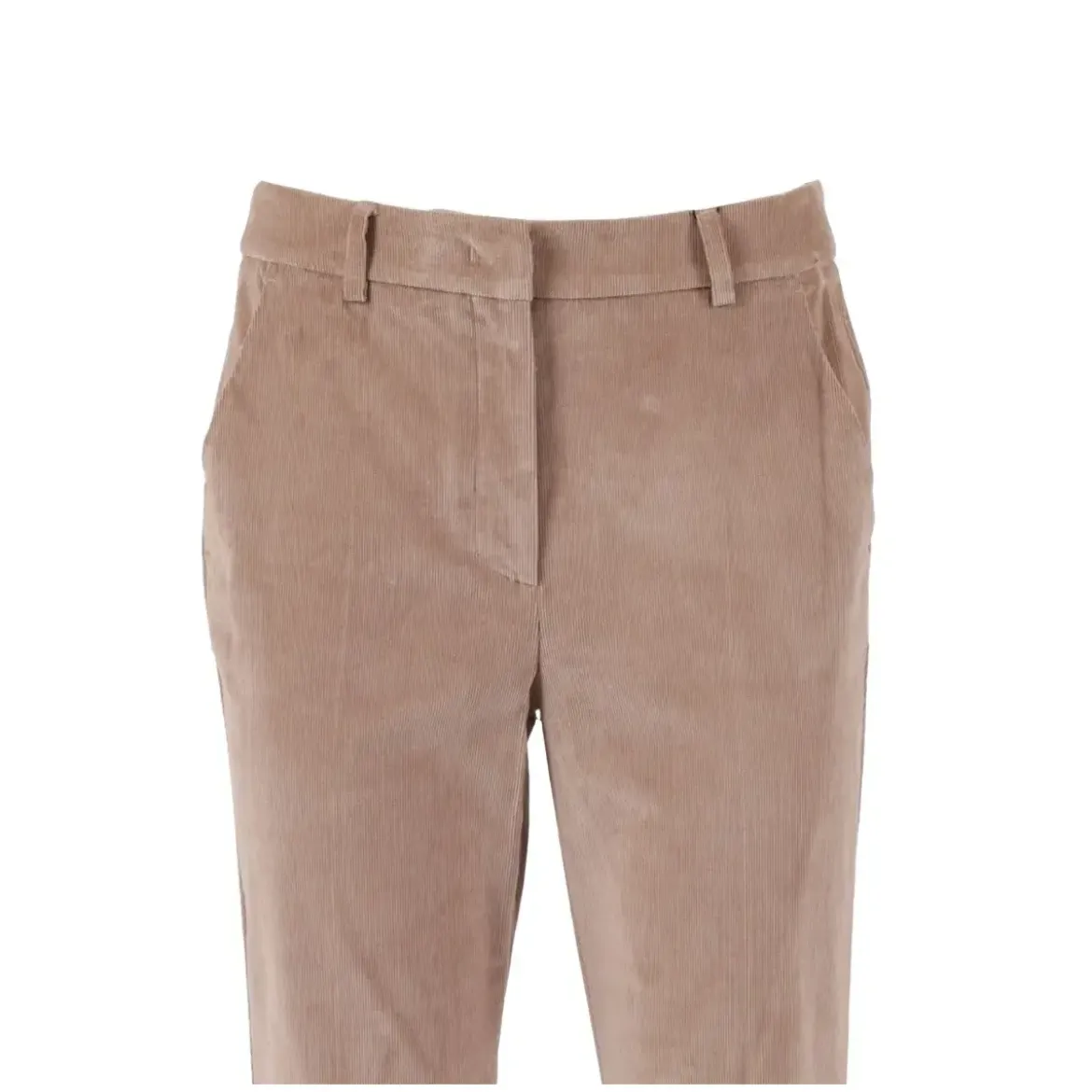 WEEKEND Max Mara Hose Marruca aus Cordsamt Braun Hose