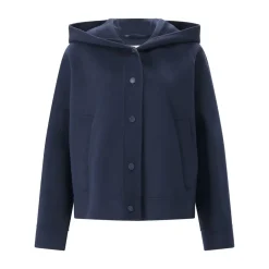 WEEKEND Max Mara Kapuzenjacke Dridente aus Wolle blau Übergangsjacke