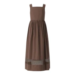 WEEKEND Max Mara Midikleid Gola aus Baumwolle braun Midikleid