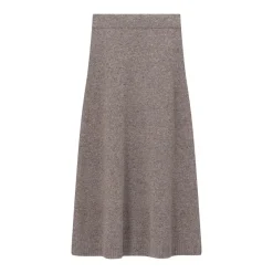 WEEKEND Max Mara Midirock Aloa aus Woll-Seiden-Mix braun Maxirock