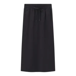 WEEKEND Max Mara Midirock aus Baumwoll-Mix schwarz Maxirock