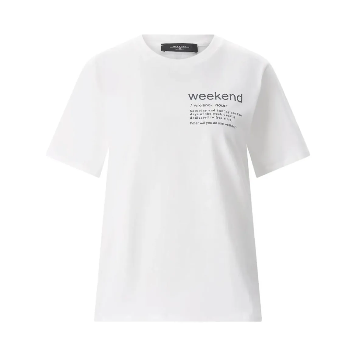WEEKEND Max Mara T-Shirt Tenue mit Print weiß T-Shirt