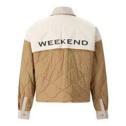 WEEKEND Max Mara Wattierte Wende-Jacke beige Übergangsjacke