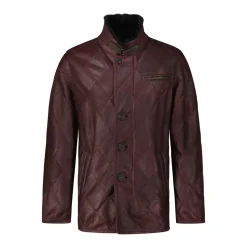 Werner Christ Lederjacke David rot Übergangsjacke