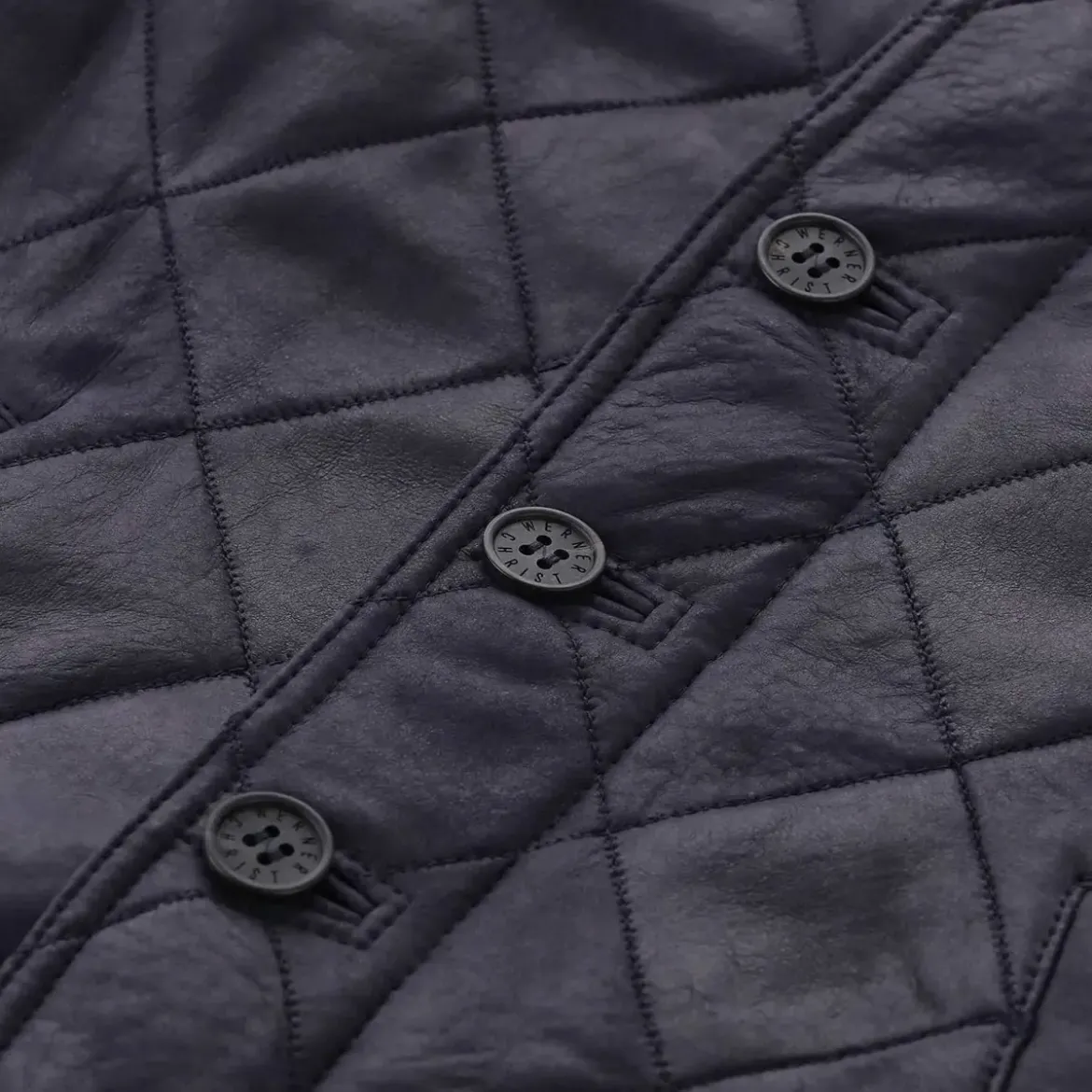 Werner Christ Lederjacke David Dunkelblau Lederjacke