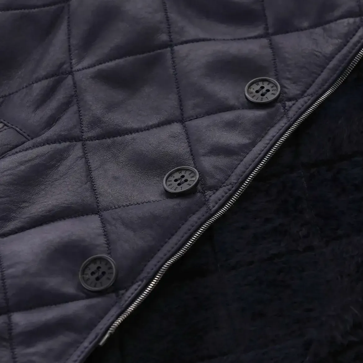 Werner Christ Lederjacke David Dunkelblau Lederjacke