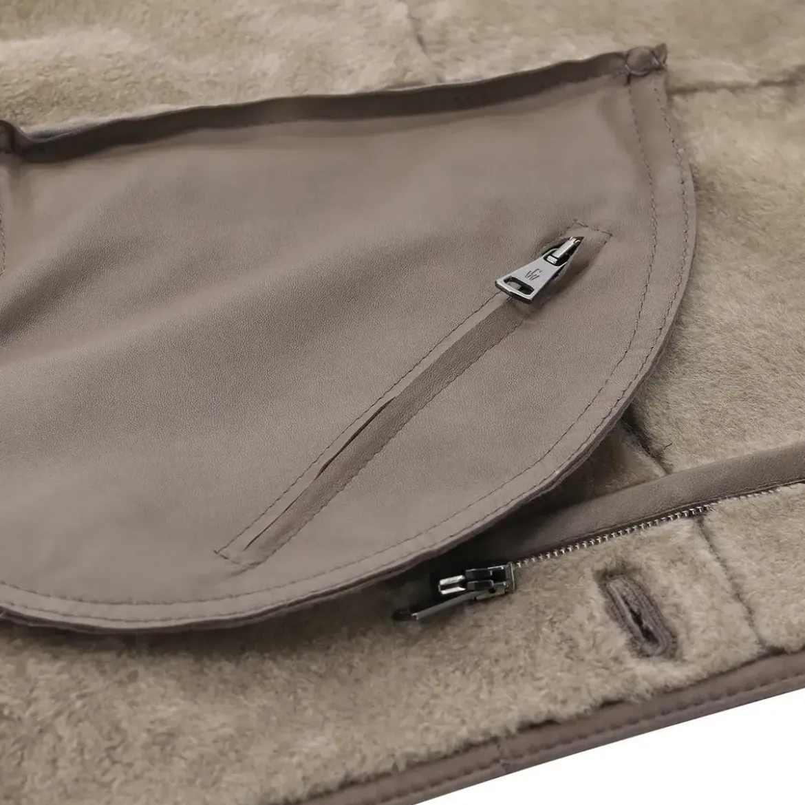 Werner Christ Mantel Antony aus Lammfell Braun Übergangsjacke