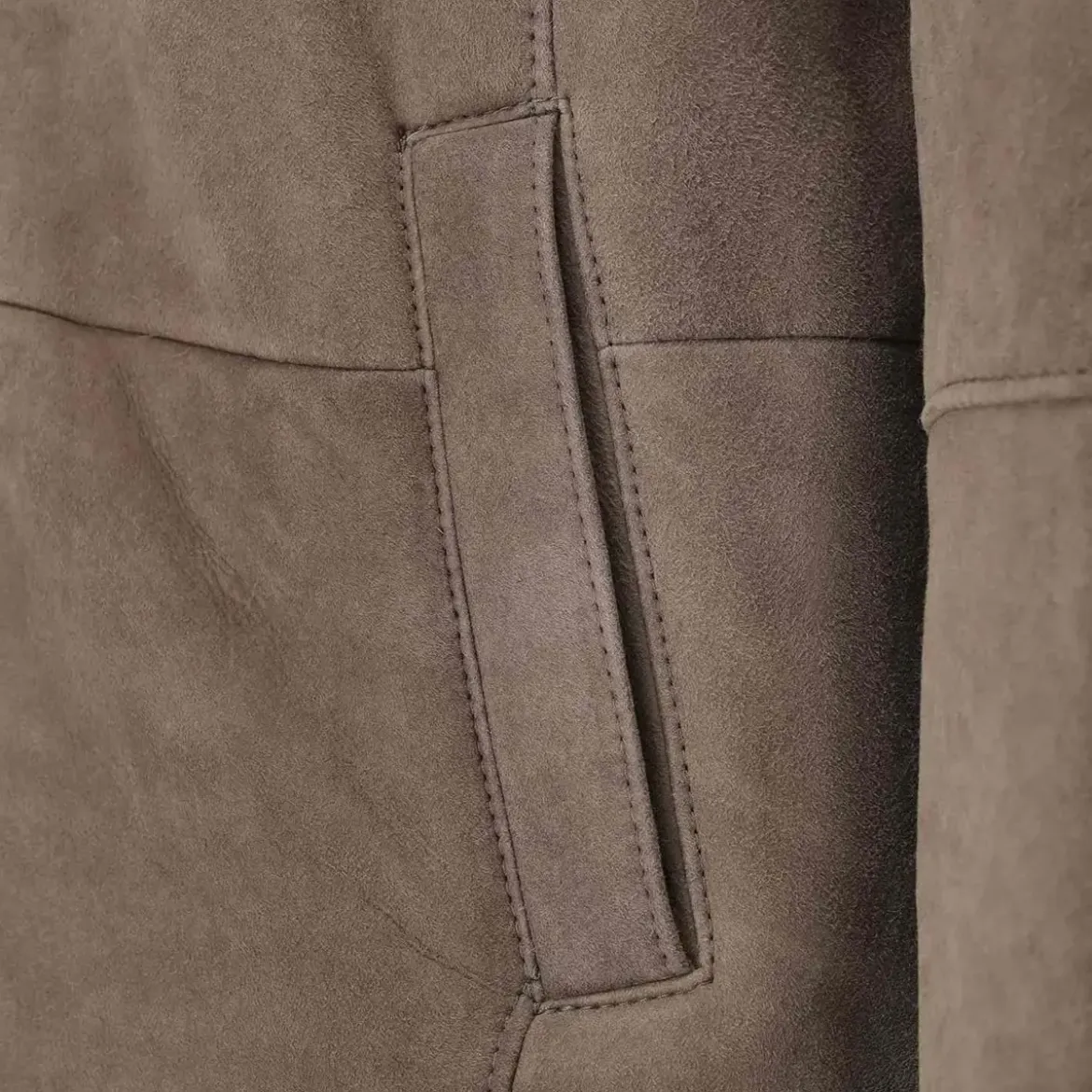 Werner Christ Mantel Antony aus Lammfell Braun Übergangsjacke
