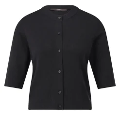 windsor. 3/4-Arm Strickjacke mit Seide Schwarz Strickjacke