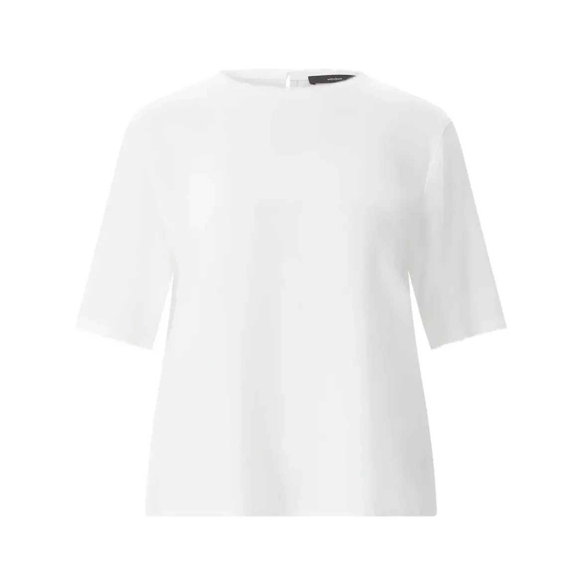 windsor. Blusenshirt mit Fransen weiß Bluse