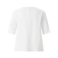 windsor. Blusenshirt mit Fransen weiß Bluse