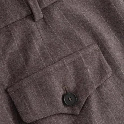windsor. Bundfaltenhose aus Wolle braun