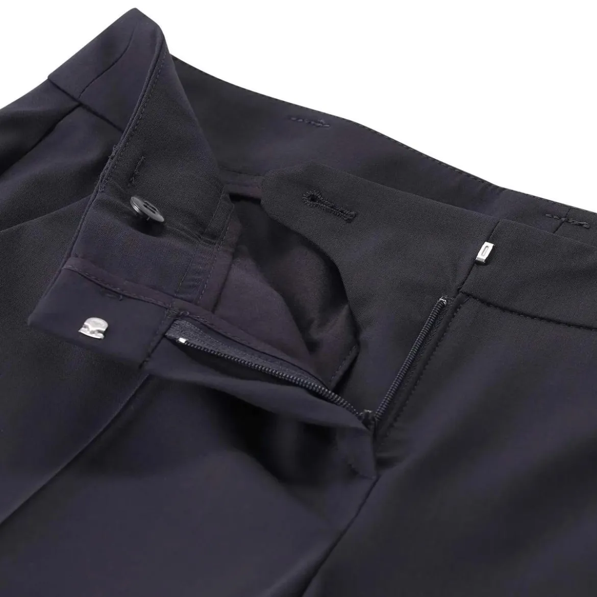 windsor. Businesshose aus Schurwolle Schwarz Stoffhose