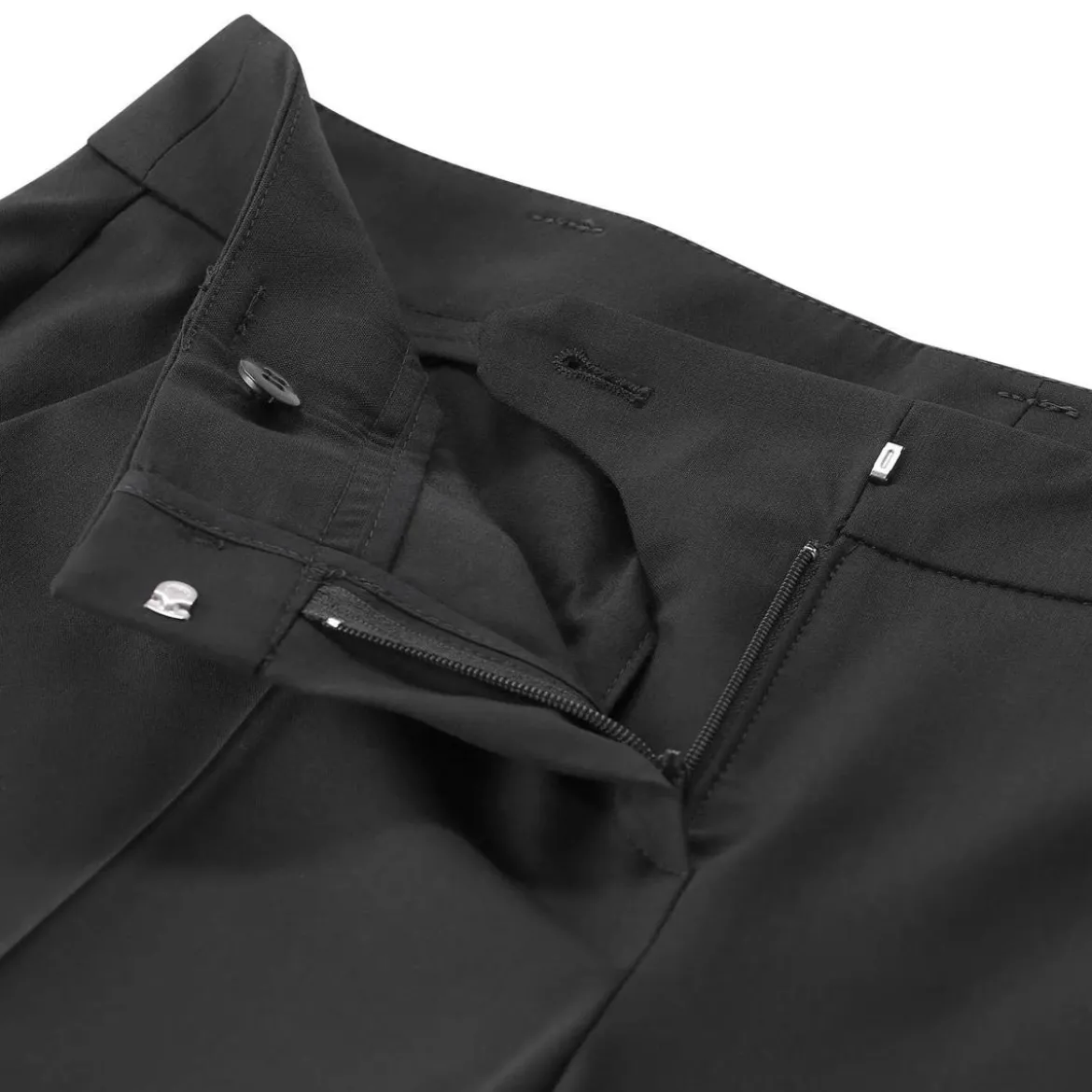 windsor. Businesshose aus Schurwolle Schwarz Stoffhose