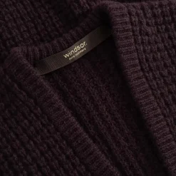 windsor. Cardigan aus Kaschmir lila Strickjacke