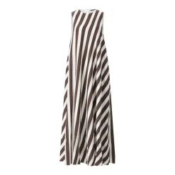 windsor. Gestreiftes Midikleid braun Midikleid