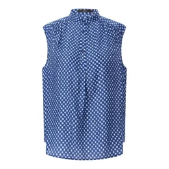windsor. Ärmellose Bluse mit Muster Blau Bluse