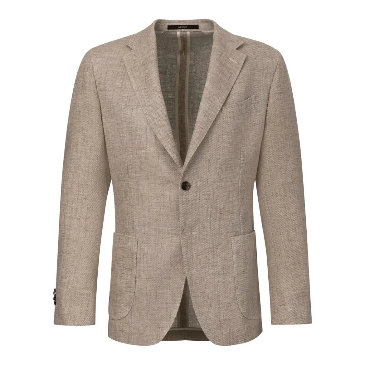 windsor. Sakko aus Leinen-Baumwollmix beige Anzugjacke