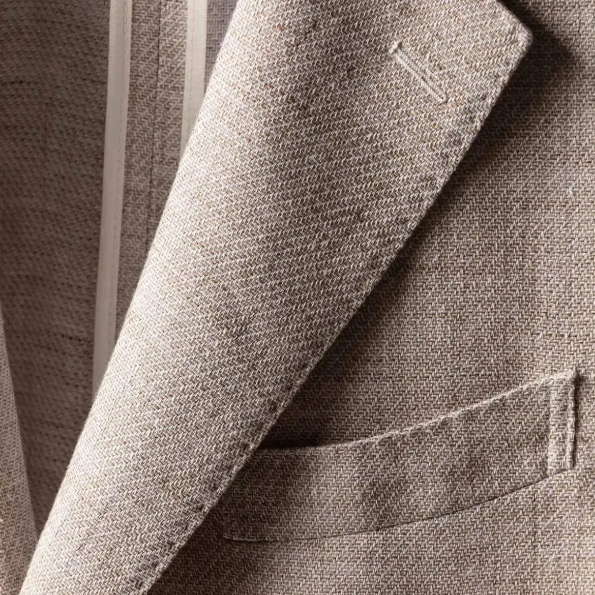 windsor. Sakko aus Leinen-Baumwollmix beige Anzugjacke