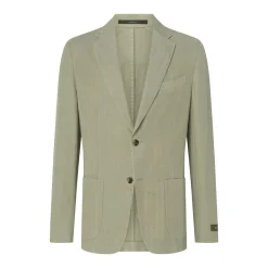 windsor. Sakko aus Leinenmix blau Anzugjacke