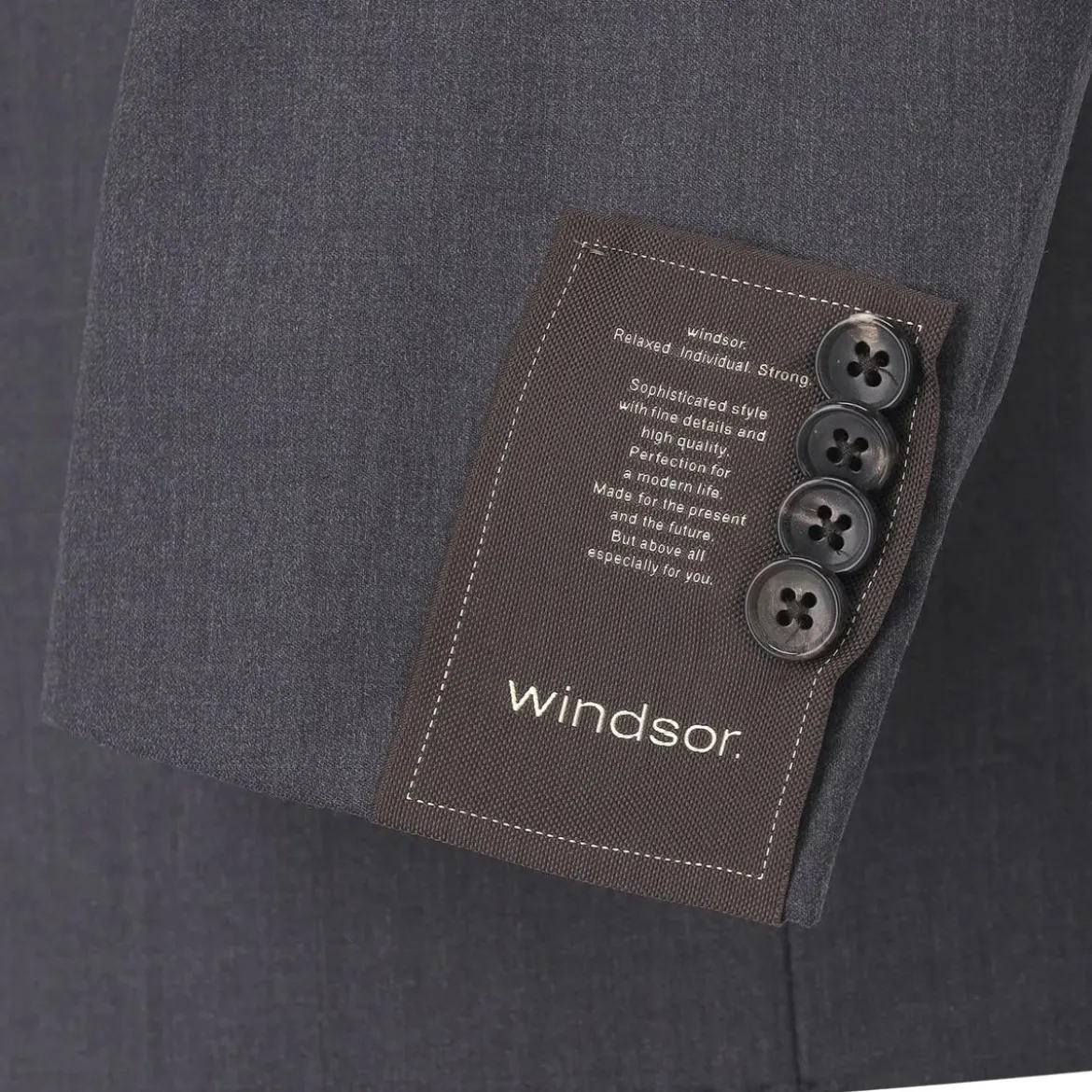 windsor. Sakko aus Wolle schwarz Anzugjacke