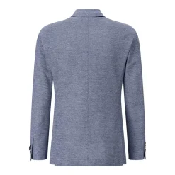windsor. Slim-Fit Sakko Giro mit Leinen Blau Anzugjacke