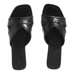 Zadig & Voltaire Azora Mule Vintage Patent Noir Slides