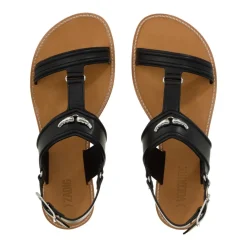 Zadig & Voltaire Caprese Wings Leather Noir Sandalen